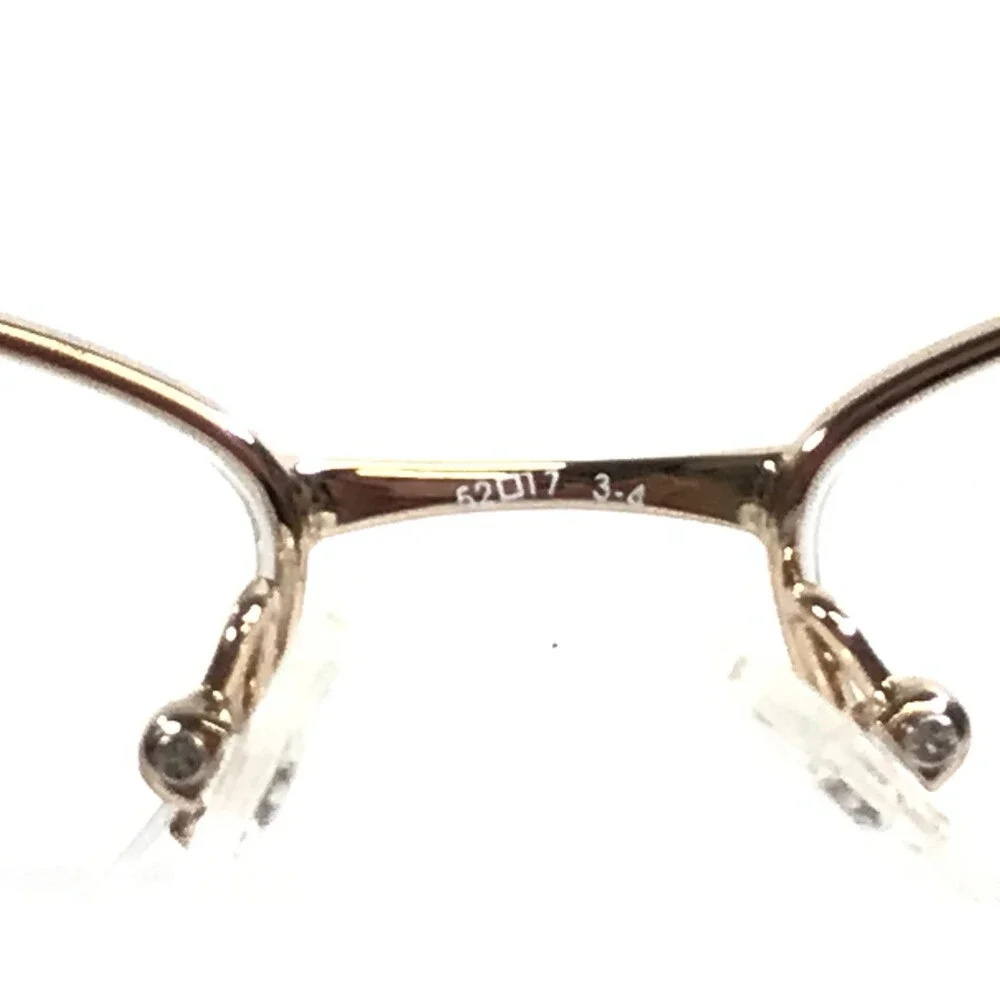 Adensco Eyeglasses Frames DENISE FJ4 Pale Gold Brown Tortoise Green 52-17-135